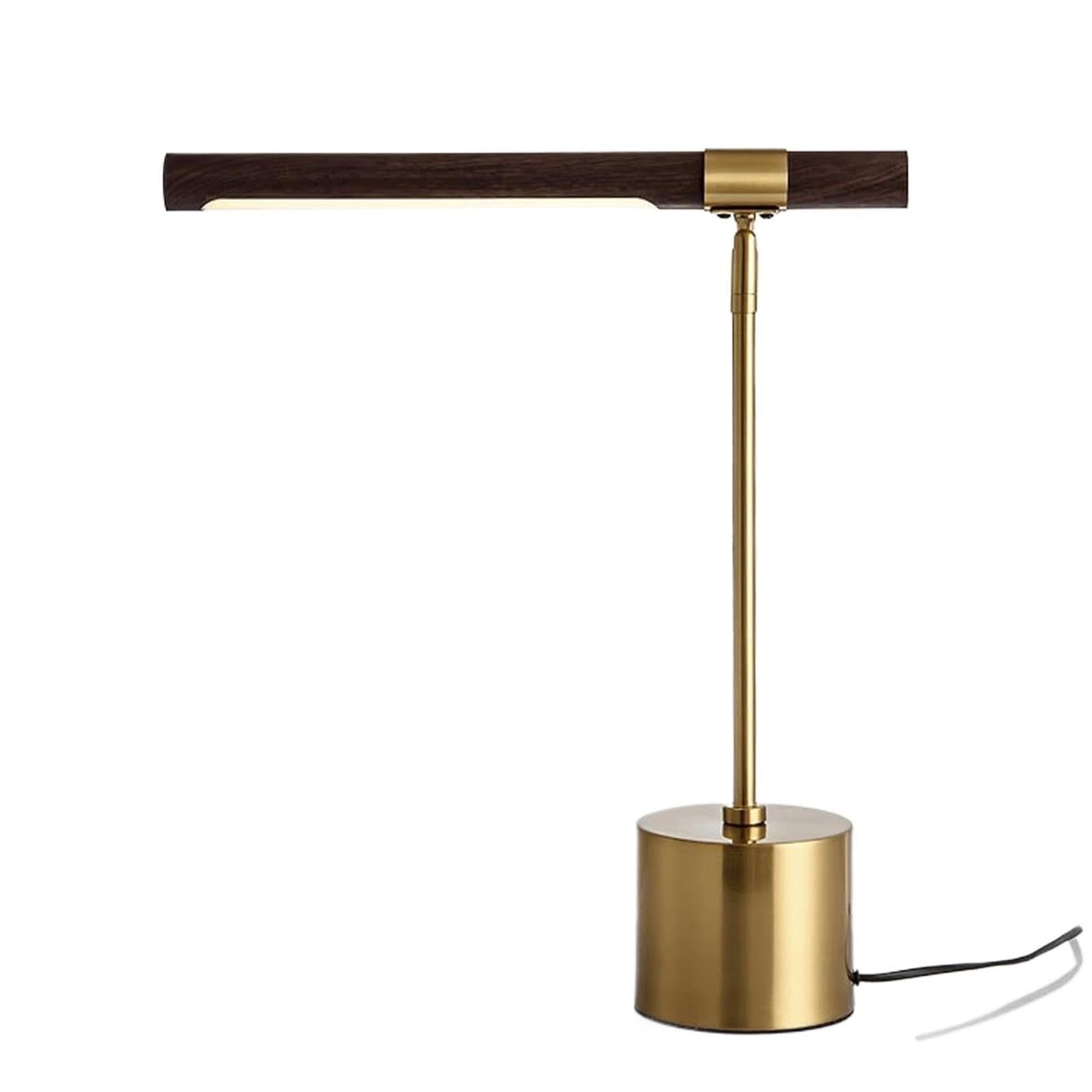 Lampada da tavolo Line Wood Grain con illuminazione regolabile