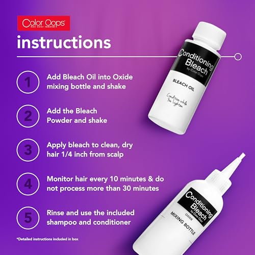 Color Oops Hi-Lift Bleach | Lifts 3-5 Levels | Nourishing & Moisturizing Formula - Image 4