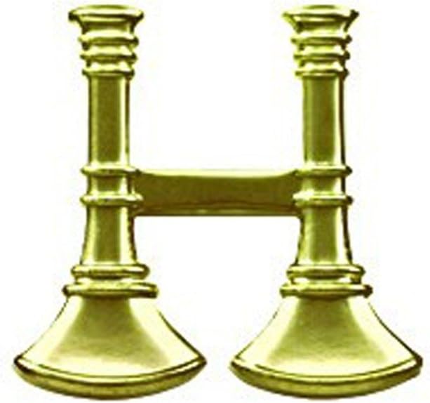 First Class Fire Department Bugle Captain Rank Collar Lapel