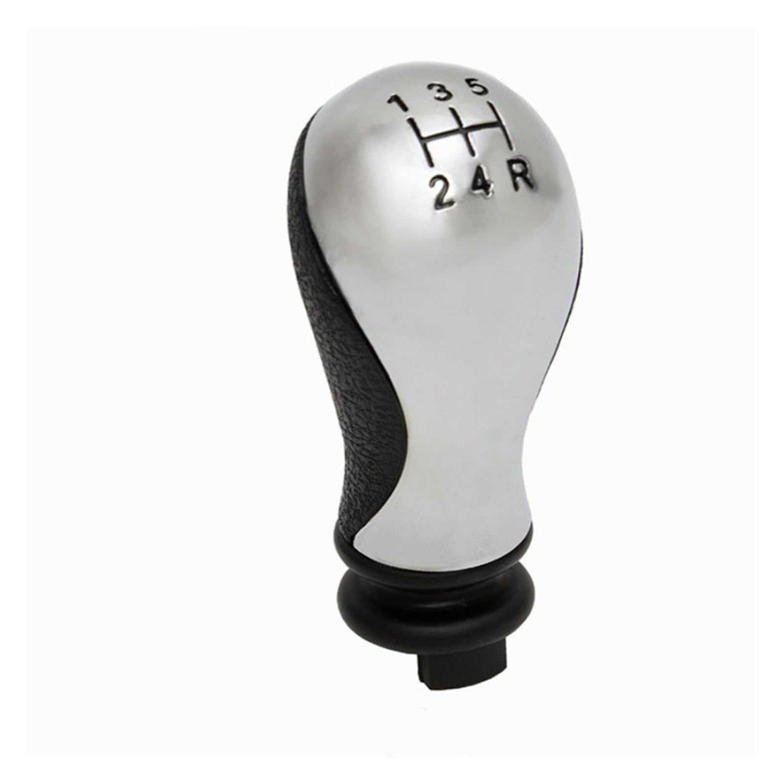 Aimazom Car Gear Shift Knob for Citroen for Xsara for Picasso C5 1999-2008 5 Speed Shift Knob Head Rod for Modification and Replacement(Silver)