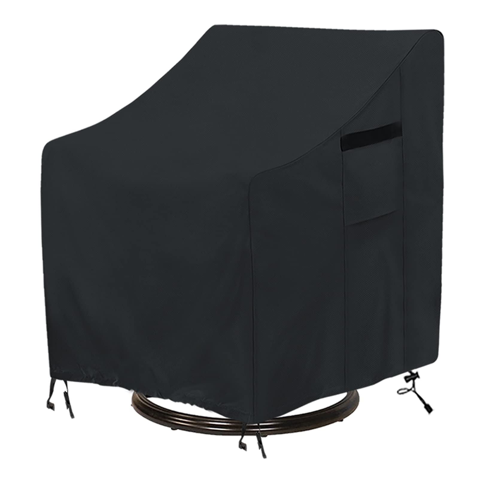 Adirondack Chair Covers, Outdoor Swivel Lounge Chair Cover 1 Pack, (30 L x 34 W x 38.5 H inches) Waterproof Heavy Duty Outdoor Chair Covers,Black
