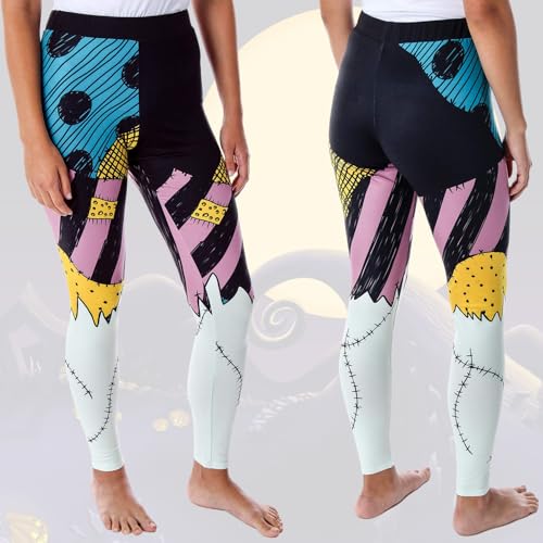 The Nightmare Before Christmas Women's I Am Sally Rag Doll Costume Tights Leggings (2XL) - image 3