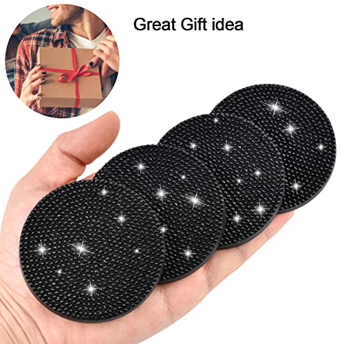 4 Posavasos de Auto con Brillantes y Antideslizante 2.75" miniatura 6