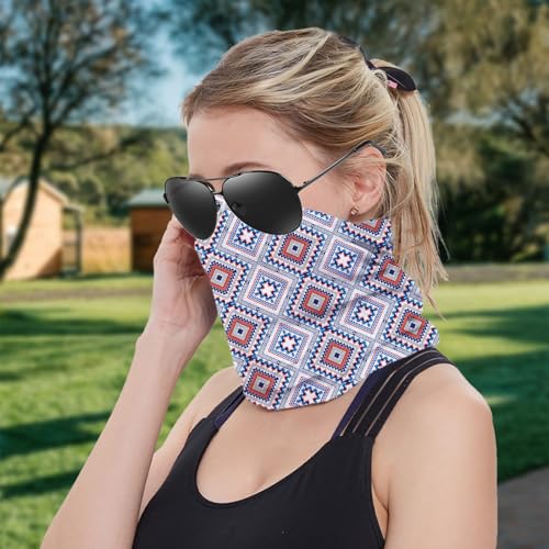 Geometric Pattern Neck Gaiter for Outdoor Sports Multifunctional Face Mask for Cycling Hiking and Running3