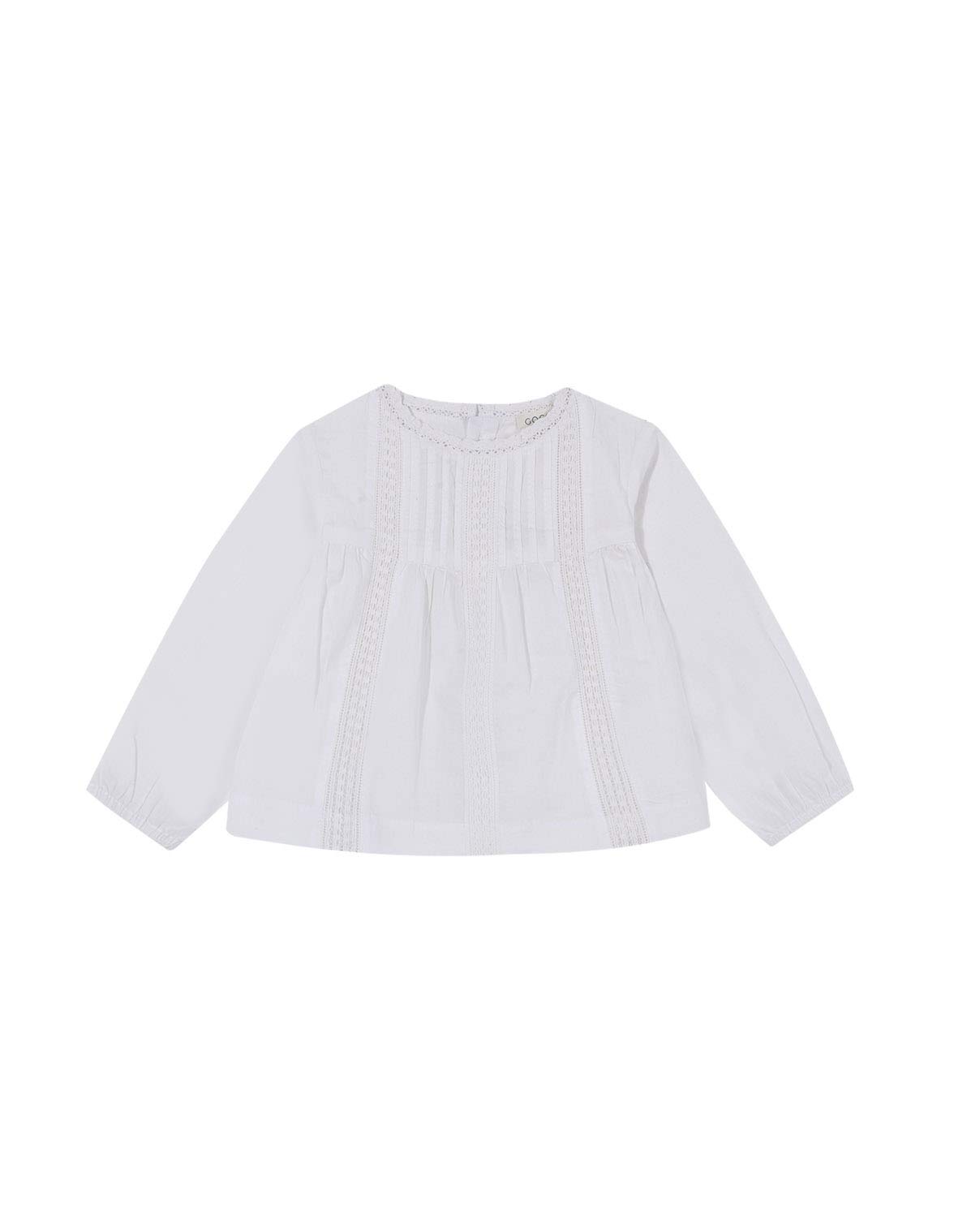 Gocco Blusa Dobby Bordada Blanco Roto Blouse Unisex bebé