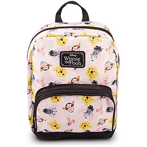 Fast Forward New York Disney Winnie the Pooh Mini Backpack for Women -- Canvas Disney Pooh Backpack Purse Shoulder Bag for Adults, Teens Cover