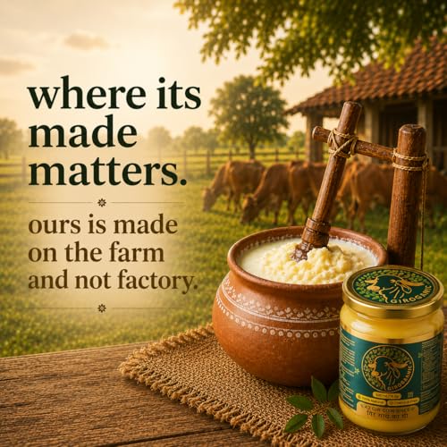 Image of GirOrganic A2 Ghee Butter Grass Fed from Gir Cow (160 Oz) - Healthy Butter Alternative - Keto Friendly - Non-GMO, Lactose-Free 160 Oz