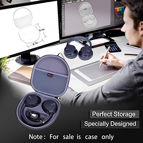 Xanad Hard Case For Sony Whch710N/Whch700N Wireless Bluetooth Noise Canceling Over The Ear Headphones - Storage Protective Travel Carrying Bag(Grey) #TOP5