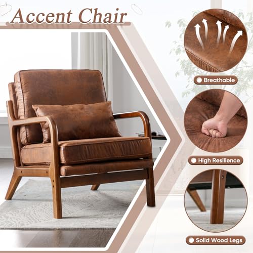 Sillón Plegable Confort Marrón miniatura 4