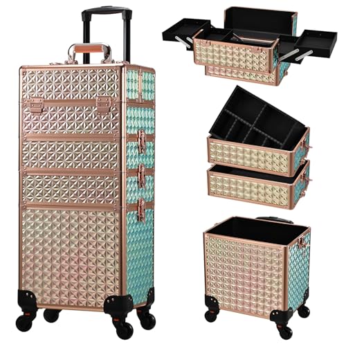 Stagiant 4-in-1 Rolling Makeup & Travel Case