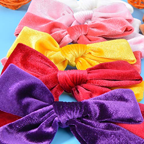 Big Hair Bows Girls Toddler Velvet 5 Inches 20 Pcs Hair Clips For Girls Alligator Baby Ponytail Holder #TOP3