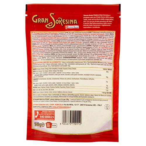 Latteria Soresina, Grana Padano Grattugiato, 100g