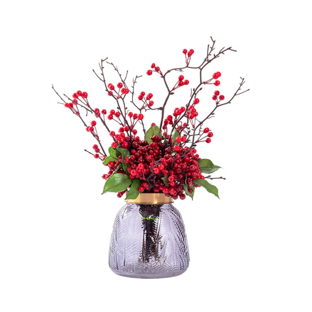 AYCDL Artificial Flowers Modern Bouquet With Vase Home Decoration Wedding Festival Fake Flower Set
