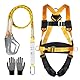 Absturzsicherung Fallschutz Set, Tragkraft 150 kg, 2 Meter Seil