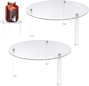 Tfwadmx 2 Pcs Drink Dispenser Stand, Beverage Dispensers Stand Acrylic Holder for Beverage Dispenser Drink Dispenser Stand Only Fit Max 7.8 Inch Diameter