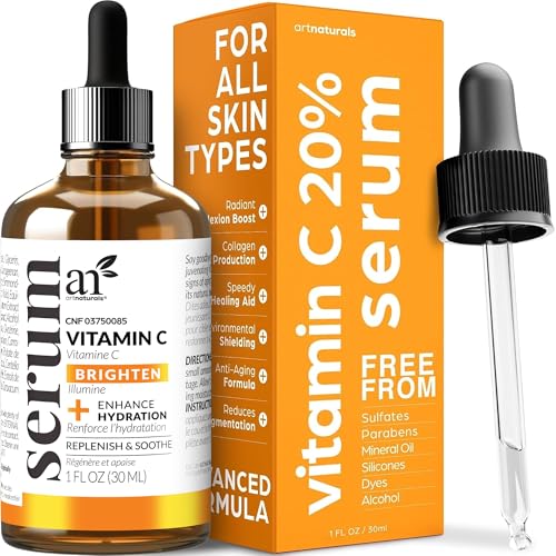 artnaturals Anti-Aging Vitamin C Serum - (1 Fl Oz / 30ml) - with Hyaluronic Acid and Vit E - Wrinkle...