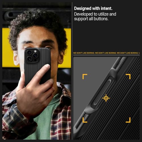 Image of CASEOLOGY by Spigen Dual Grip Mag for iPhone 16 Pro Case [Enhanced Grip Design] Magnetic Protection Back Cover Case for iPhone 16 Pro (TPU and PC | Onyx Black)