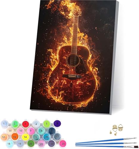 G M^[ yCgoCio[  DIY Paint by Numbers LbghG h G fW^G uVƃANG̋ l̂߂̃NGCeBuȎ z[ ItBX Mtg 30x40cm t[t 6-