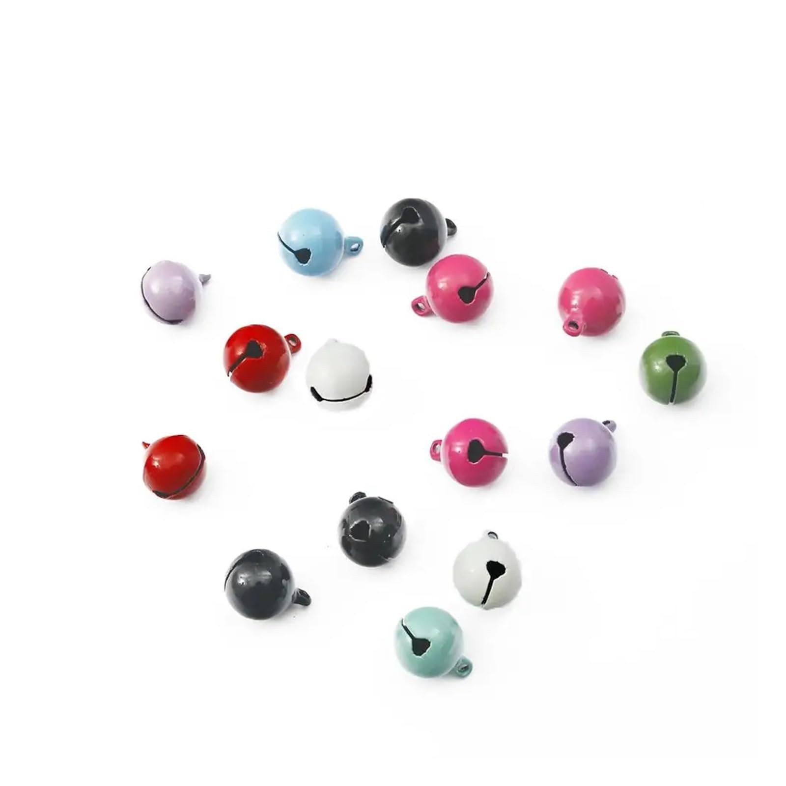 Christmas Bells 40pcs 14mm Iron Metal Beads Jingle Bells Christmas Decoration Pendants for Christmas Decor