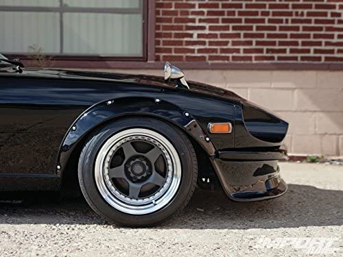 Carbon Pixels Jdm Universal Fender Flares 4Pcs +3.5Inch (90Mm) Classic Over Fender Flares Wheel Arch Extensions Wide Body Set #TOP2