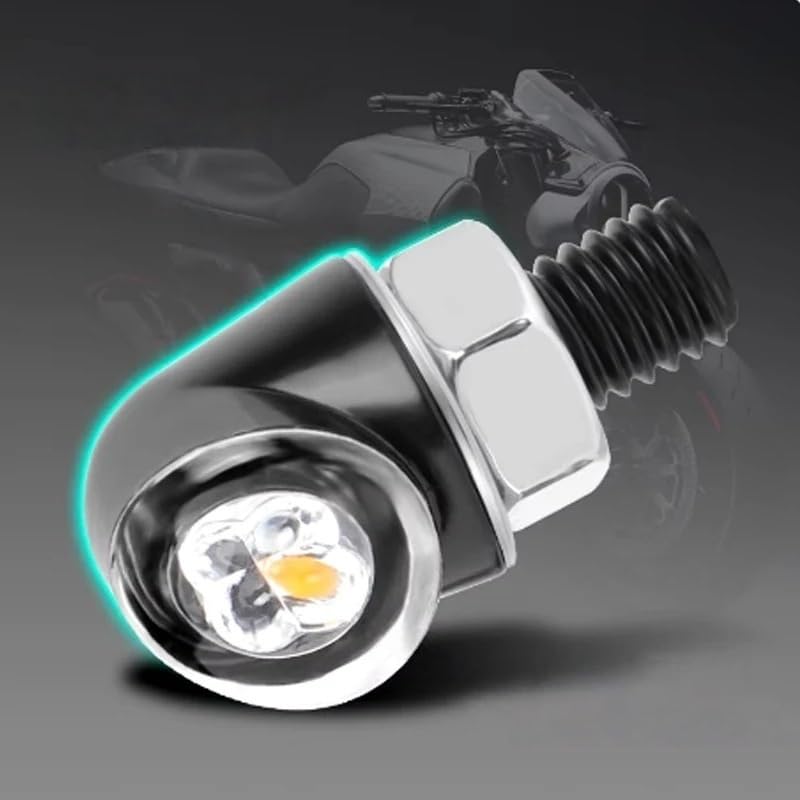 Kierunkowskazy motocyklowe Kierunkowskaz Motocykla | Kierunkowskaz motocykla 12 V DRL wskaźnik przednia tylna lampa tylna(2Pcs Red Amber)