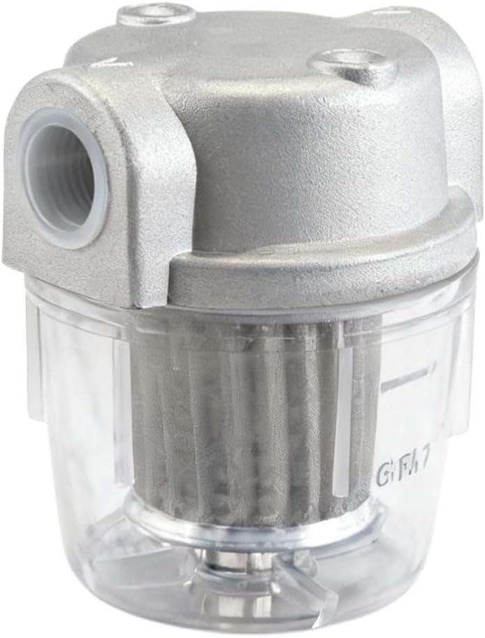 Alide Inline Fuel Filter for Diesel Burner to Protect Oil Pump Complete Combustion Filter System (3/8")