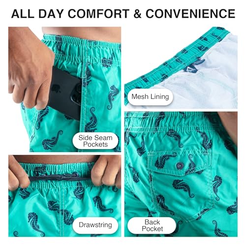 Image of Kanu Surf Men's Big Viper Extended Size Stripe Swim Trunk