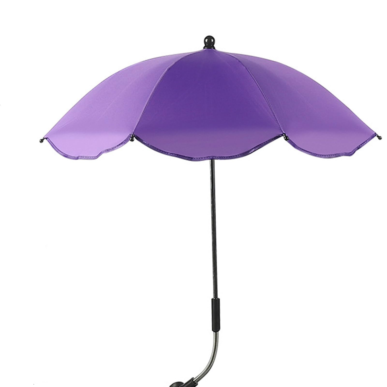 Vnook UV anti -sun umbrella, universal sunshade shed, with a clip of summer parasol, adjustable (Color : Purple)