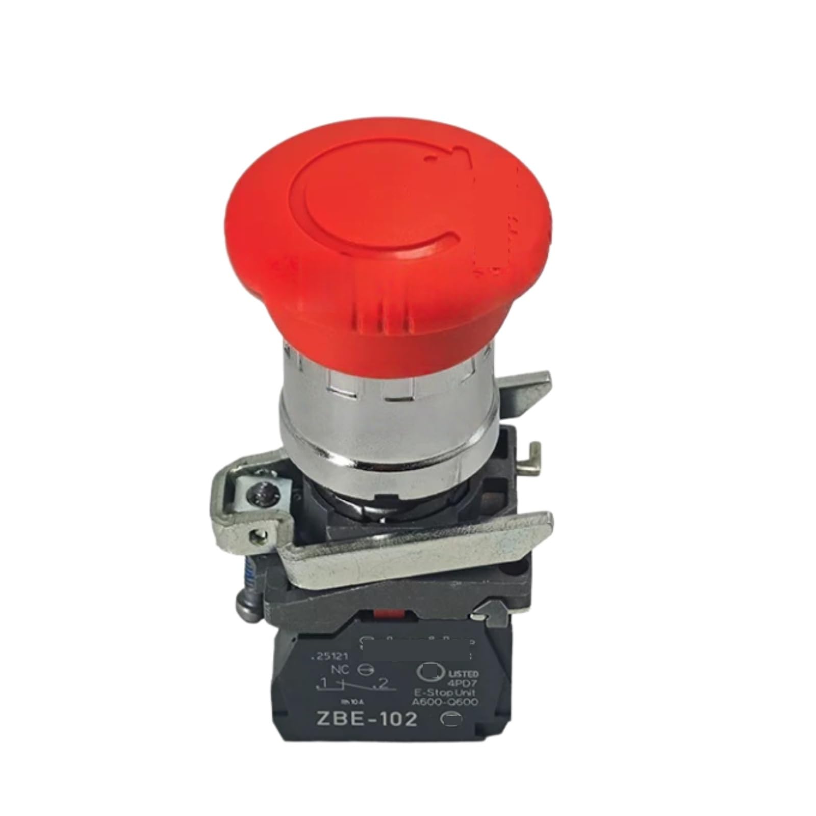 JHSLJCQS Emergency Stop Button XB4BS8442 1NC, ZB4BS844+ZB4BZ102 Push Button Switch