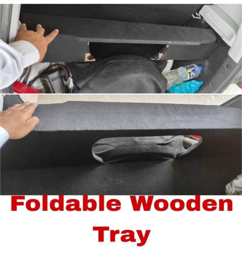 Image of Ashwani Group Industry Wagonr CNG Parcel Tray for car Mat /Luggage Cover Dark Black Color Dust Proof Adjustable Compatible for New Model Wagonr Boot Parcel, 2019 Onwards 1Pc