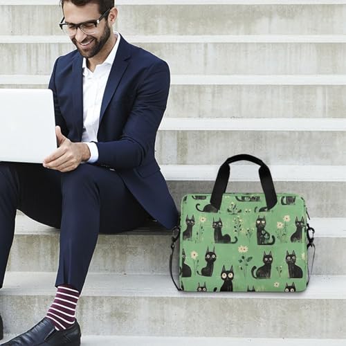 Maletín para Laptop 15.6" con Asa y Correa Verde miniatura 3