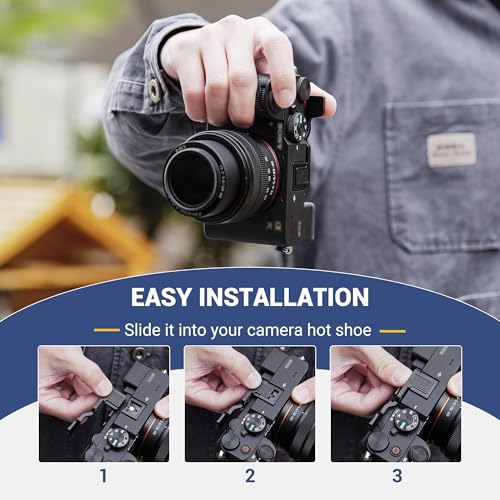 Image of JJC Metal Thumb Grip for Sony A7C II A7CII A7CR Camera(Not for A7C), Silver | Hot Shoe Thumb Rest Support for Stable & Safe Hand Hold, with Anti-Scratch Silicone Pad, Not Affect The Use of Camera Buttons