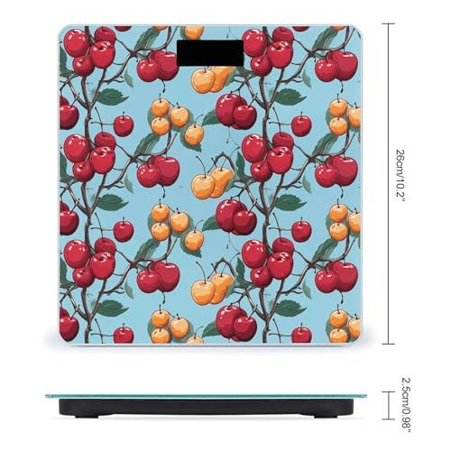Báscula Digital para Baño con Diseño Cherry y Pantalla LCD miniatura 2