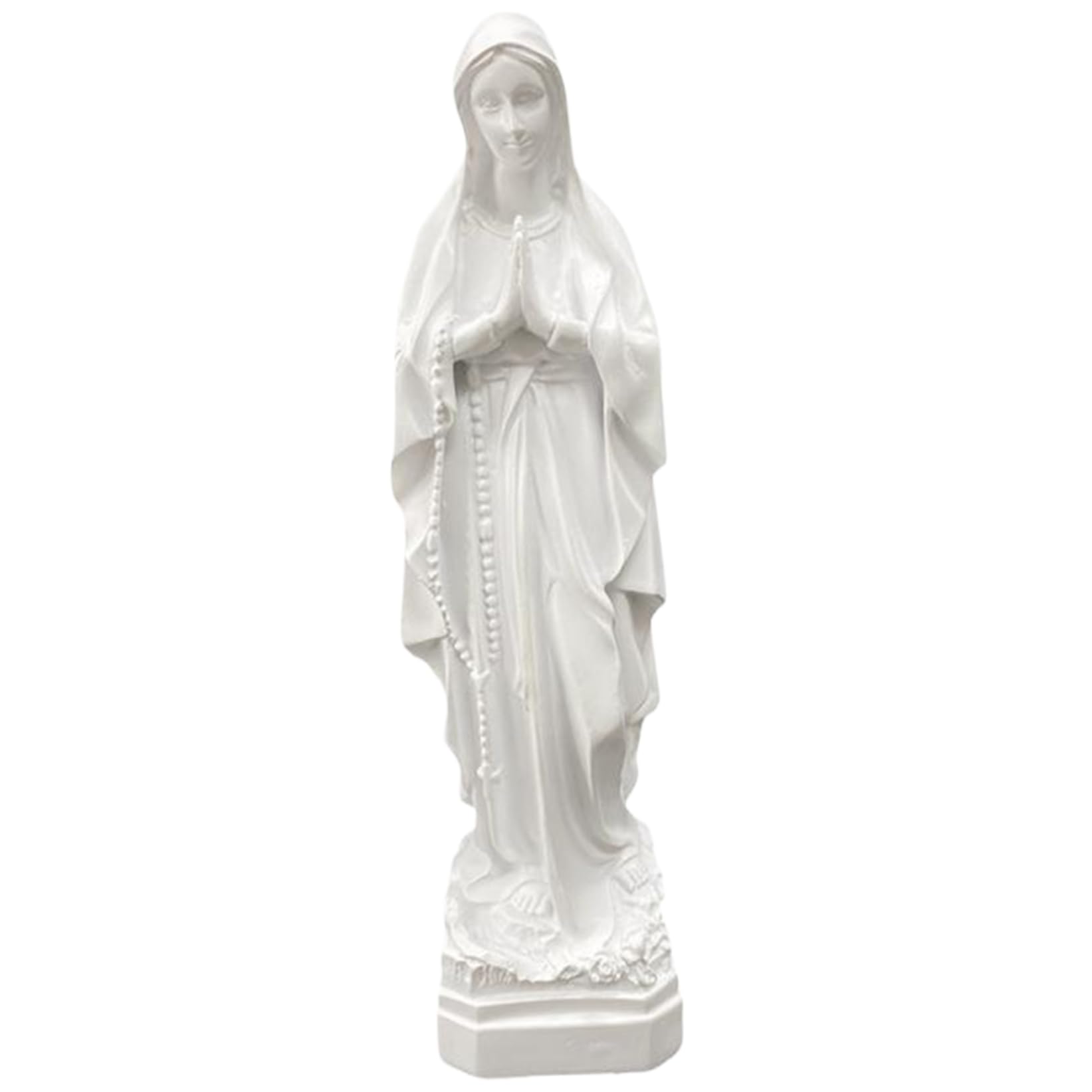 Xoeryoy Virgin Mary Statue Lifelike Praying Mother Mary Statue Resin Standing, Symbol of Peace for Home, Suitable for Baptisms and Religious Holidays Home Hallway Decor, Style 1