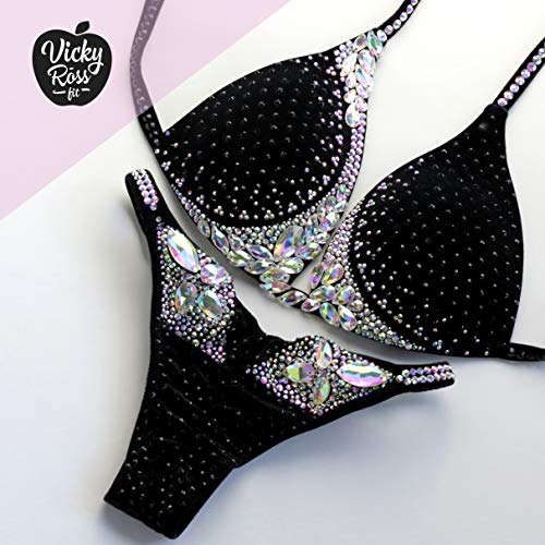 Luxy Black NPC IFBB Competition Figure Bikini Suit for Women4