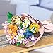 Advent Calendar 2024 for Kids Adults Teens 2025 24 Days Flower Bouquet Christmas Countdown Advent Calendar, Christmas Bouquet Blocks, Xmas Building Toys Gift Kit Home Decor for Boy Girl (Sunflower)