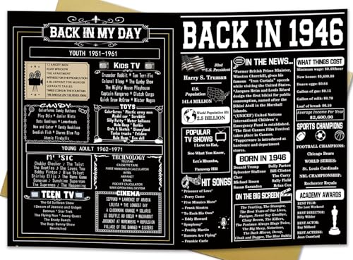 Asmallgf Happy 80th Birthday Gifts for Grandpa Grandma, Giant Big Eighty Years Old Bday...