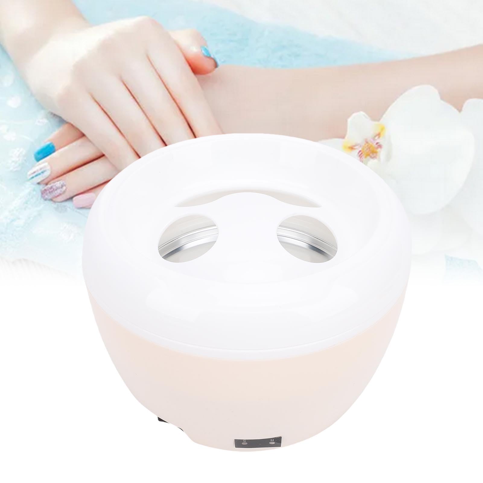 Tazón Eléctrico de Siembra de Uñas, Tazón Gel con Calefacción para Quitar las Uñas con para un Salón Casero (Enchufe de la UE)