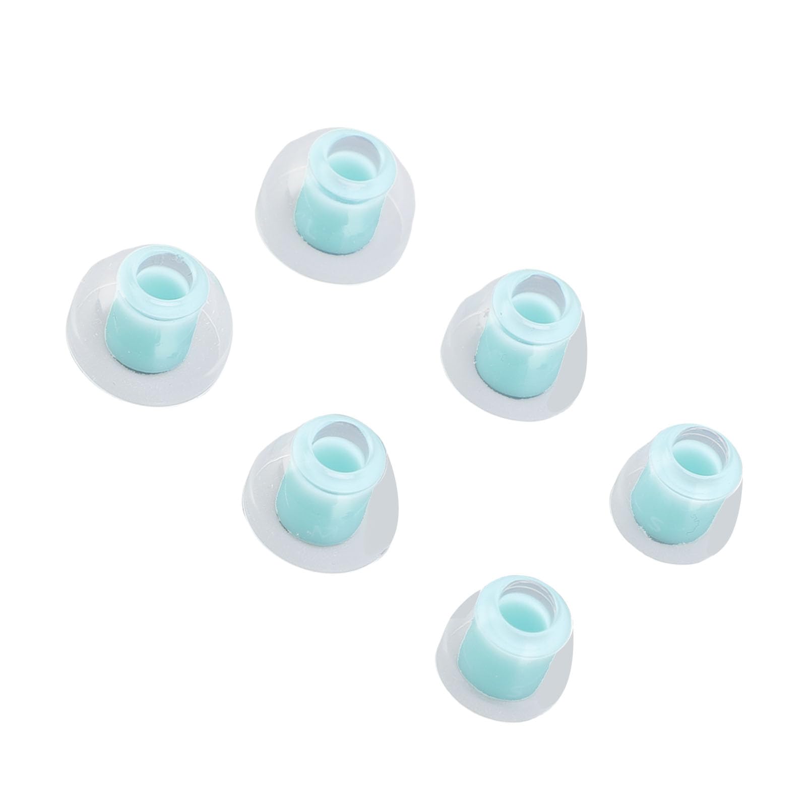 lyrlody Punte per Cuffie Intrauricolari Punta di Ricambio per Auricolari in Silicone 3 Paia S M L Foro Interno da 4 Mm Isolamento Acustico Vestibilità Ergonomica per BeatsX e Auricolari (Lago Blu)