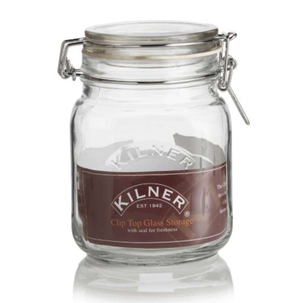 Kilner Square Clip Top Jars 1ltr Case of 12 Kilner Preservation