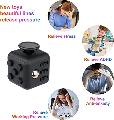 Yeefunjoy 3Pcs Anti-Stress Würfel Spielzeug, Infinity Cube, Fidget Pad Controller, Dekompression Spielzeug, Tötungs Zeit Zappeln Spielwaren für Kinder und Erwachsene Stressaubbau bei Nervösität