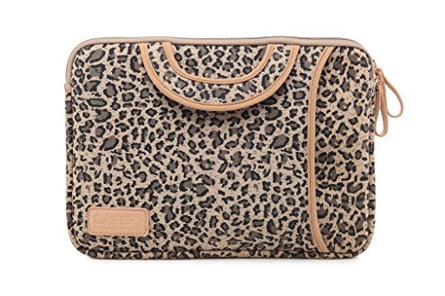 15.5 Inch Laptop Sleeve Case-Stylish Leopard Ultrabook Sleeve Macbook Bag For Acer/Asus/Dell/Ipad Pro/Lenovo/Macbook Pro/Macbook Air/Surface Pro 4 With Handle #TOP1