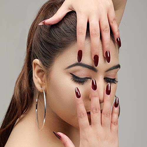 FYORR Dark Maroon Nail Polish Long Lasting Smooth Matte Finish Nail Enamel (Wine Factory),15Ml - Image 4