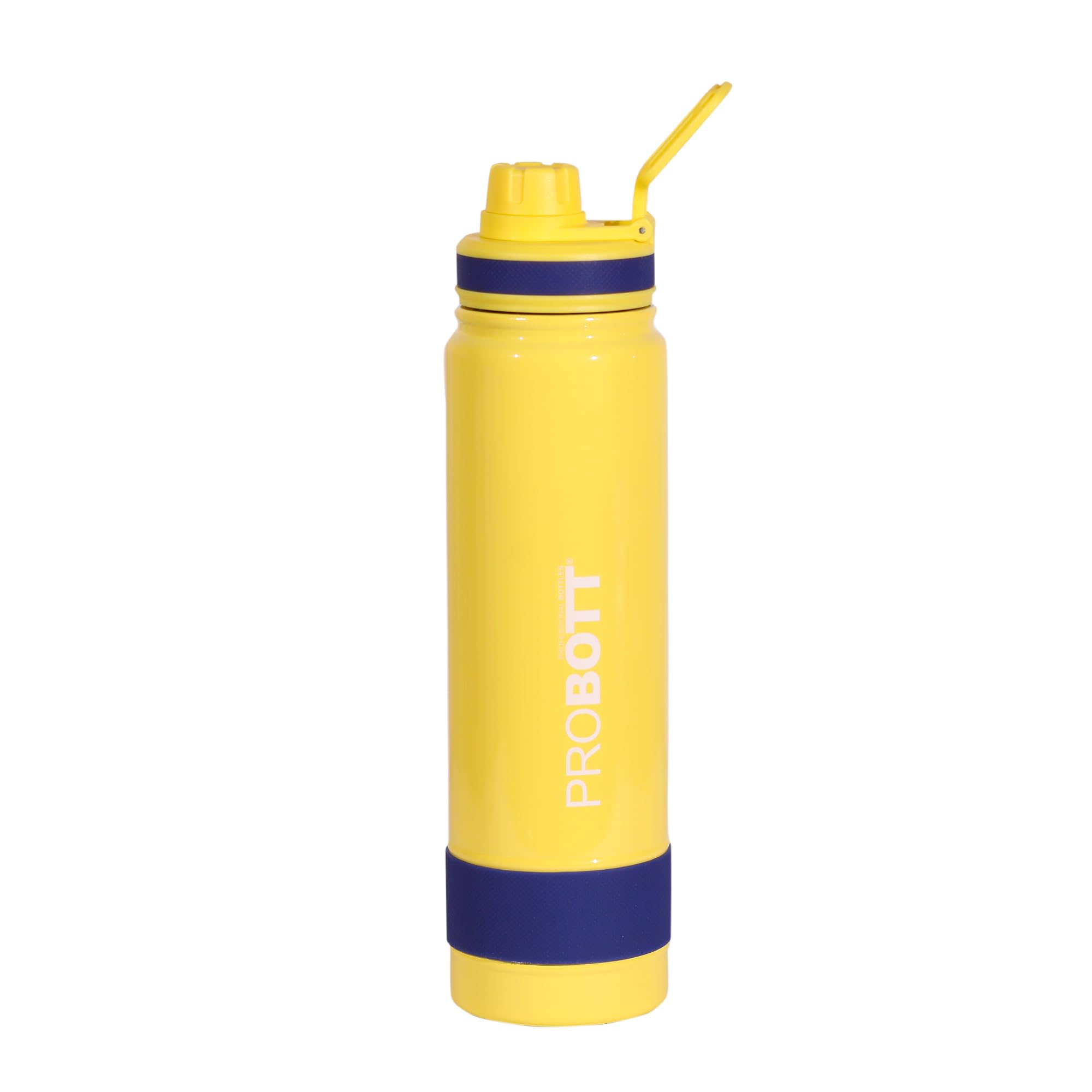 Probott Rainbow 700ml Thermoses Vacuum Insulated Flask Sipper Bottle, Stainless Steel Water Bottles, Yellow | Screw Cap | Hot and Cold | Leak Proof | Wide Mouth | Water, Tea, Coffee, Gym, Travel (B0CQVMXM2G) Amazon Price History, Amazon Price Tracker
