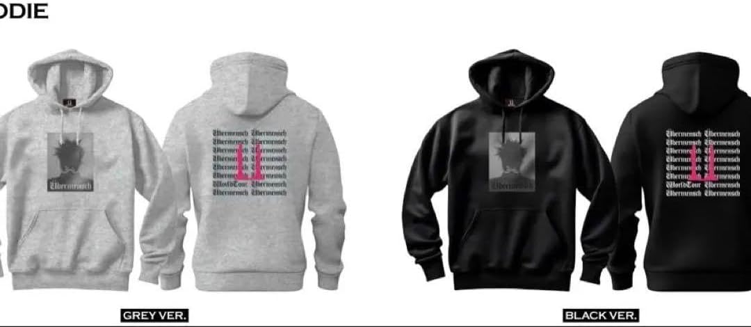 Übermensch G-DRAGON フーディー 新品 テヤン 着用 Übermensch G-DRAGON フーディー 新品 テヤン 着用