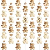 Brown Bear Birthday Party Decorations 8PCS Teddy Bear Garland banner Bear Baby Shower Supplies Bearly Wait Gender Reveal Hanging Cutout Garlands for Birthday Wedding Party Decor