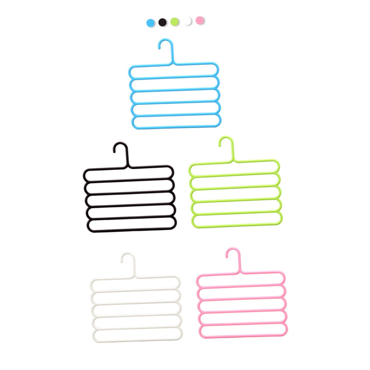 Luxshiny Heavy Duty Clothes Hanger Non Slip Hanger for Trousers Skirts Jackets and Dresses Multipurpose Design White Color for Organizing Your Wardrobe