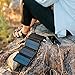 Survival Frog QuadraPro Solar Charger Power Bank - 5.5W 4-Panel Portable Wireless Phone Charger - Compatible with iPhone, Android, 2 USB Port, Flashlight, Magnetic Case, Hanging Loops - Battery Backup