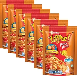 Sunfeast Yippee Tomato Cheese Pasta Treat 65g (Pack of 6) Unique