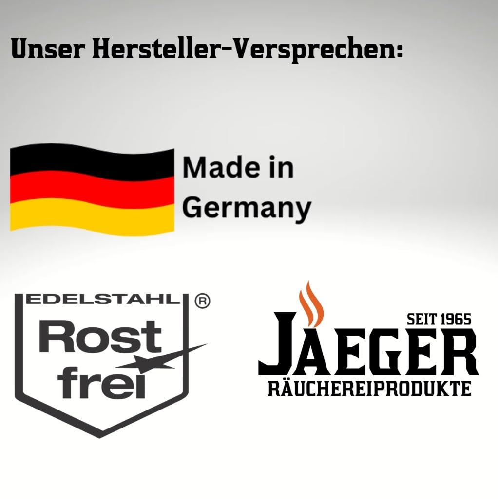 Jaeger Original Spar-Brand Gr. 3 aus Edelstahl, Made in Germany, 20 Stunden Kaltrauch. Cold Smoke Generator, Food Smoker, Kaltrauch, Räucherschnecke